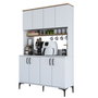 Hanah Home Gabinete Multipropósito JE176 - 3291 Blanco y Nuez